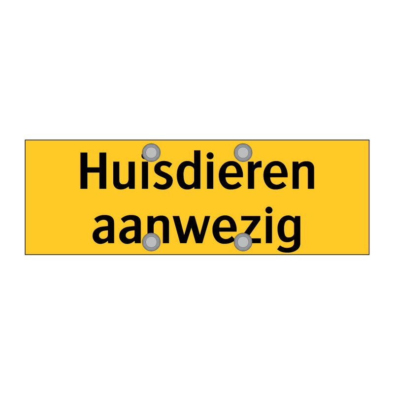 Huisdieren aanwezig