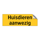 Huisdieren aanwezig