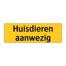 Huisdieren aanwezig