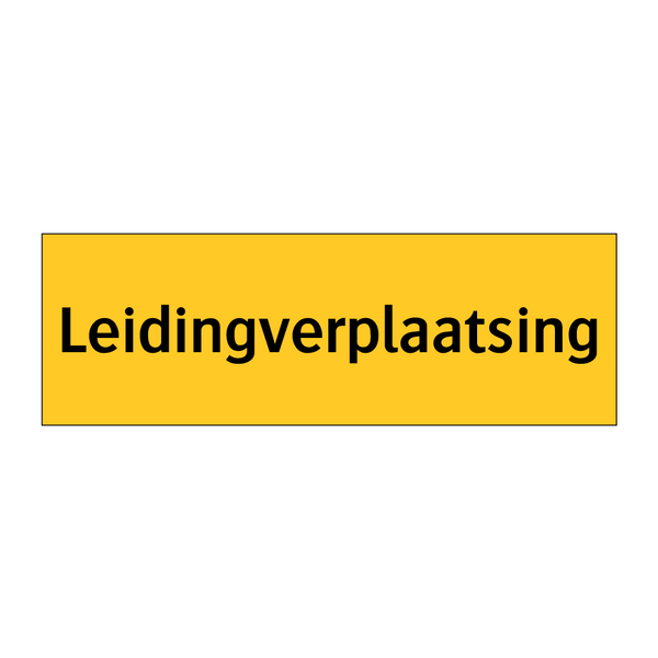 Leidingverplaatsing