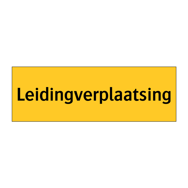 Leidingverplaatsing