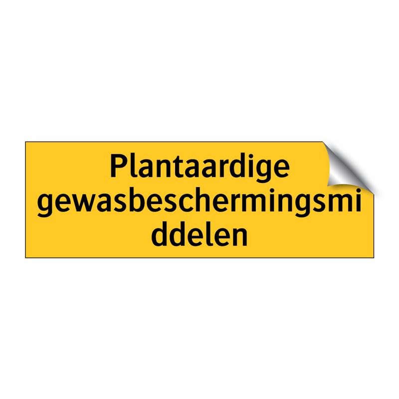 Plantaardige gewasbeschermingsmiddelen