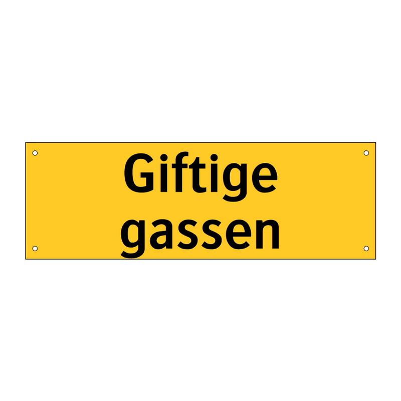 Giftige gassen
