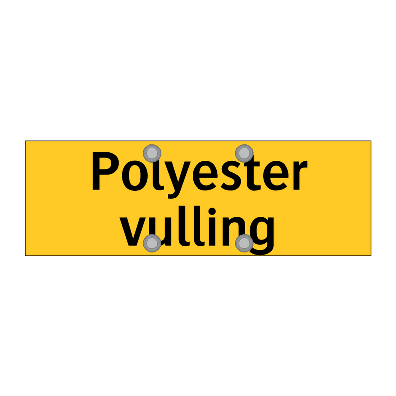 Polyester vulling