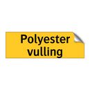 Polyester vulling