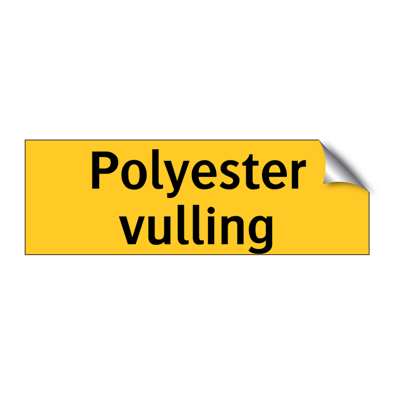 Polyester vulling