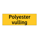 Polyester vulling