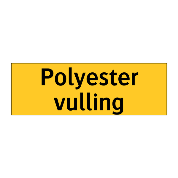 Polyester vulling