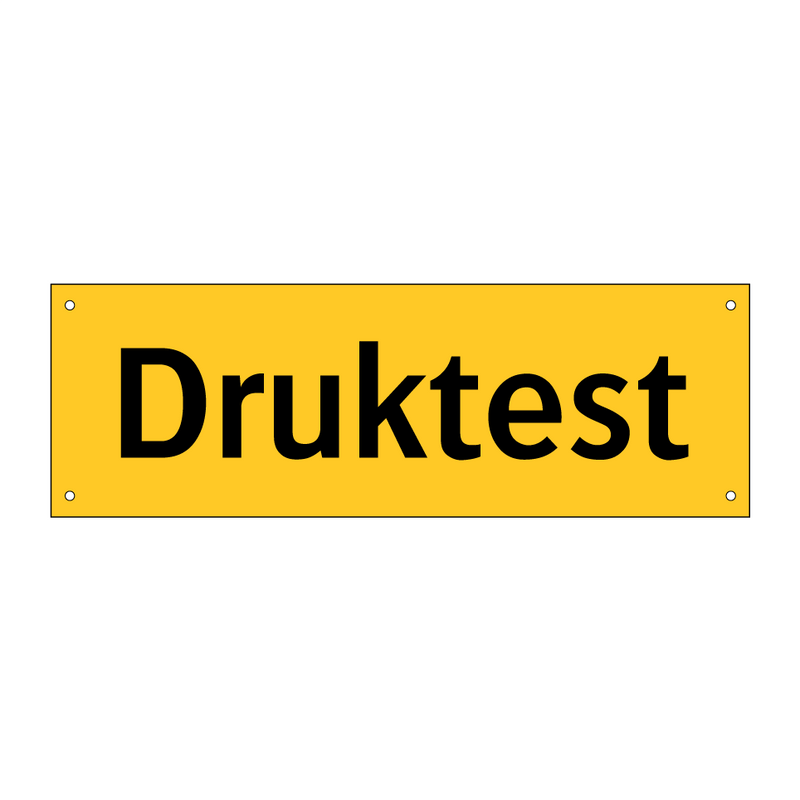 Druktest