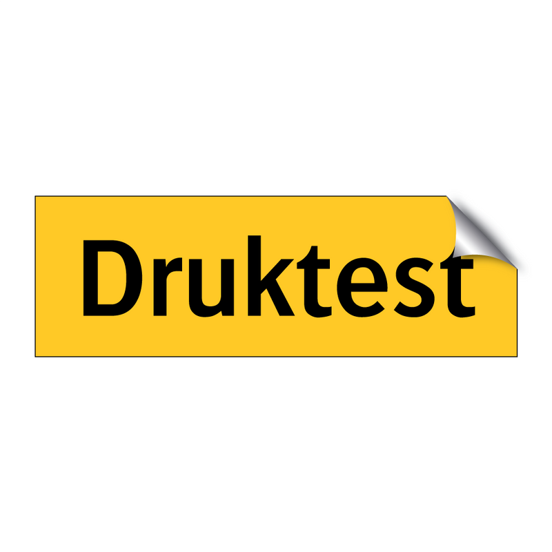 Druktest