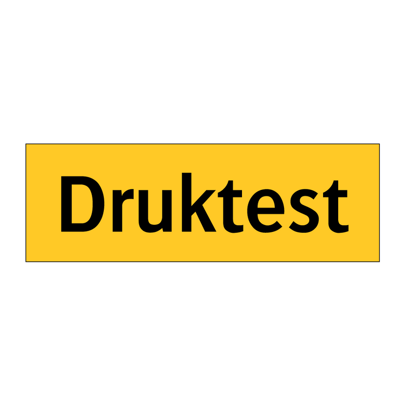 Druktest