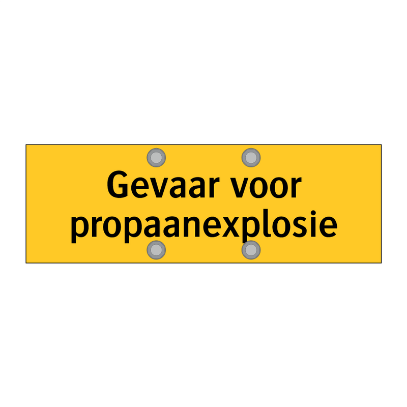 Gevaar voor propaanexplosie