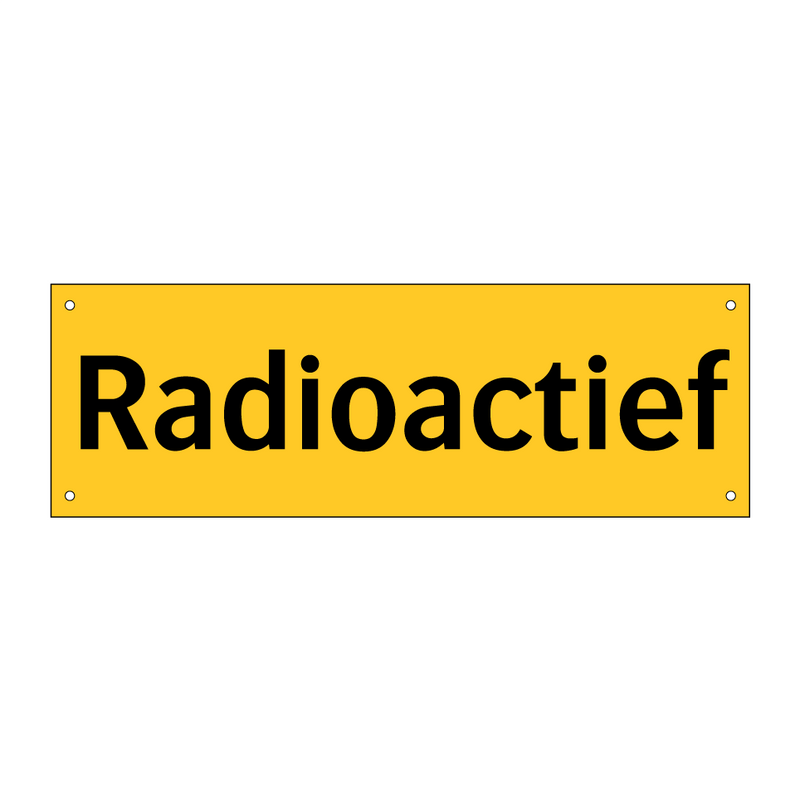 Radioactief