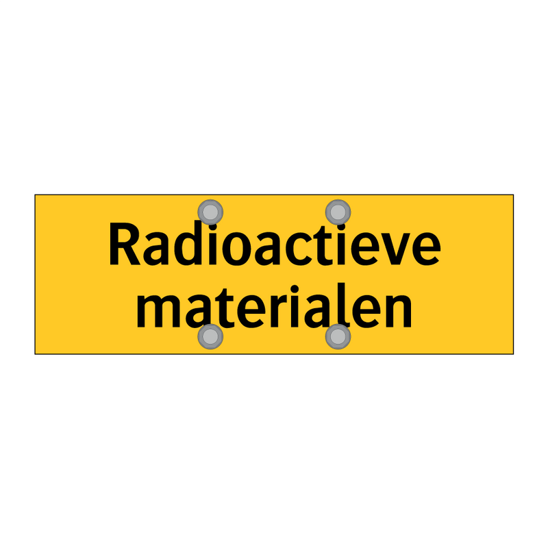 Radioactieve materialen