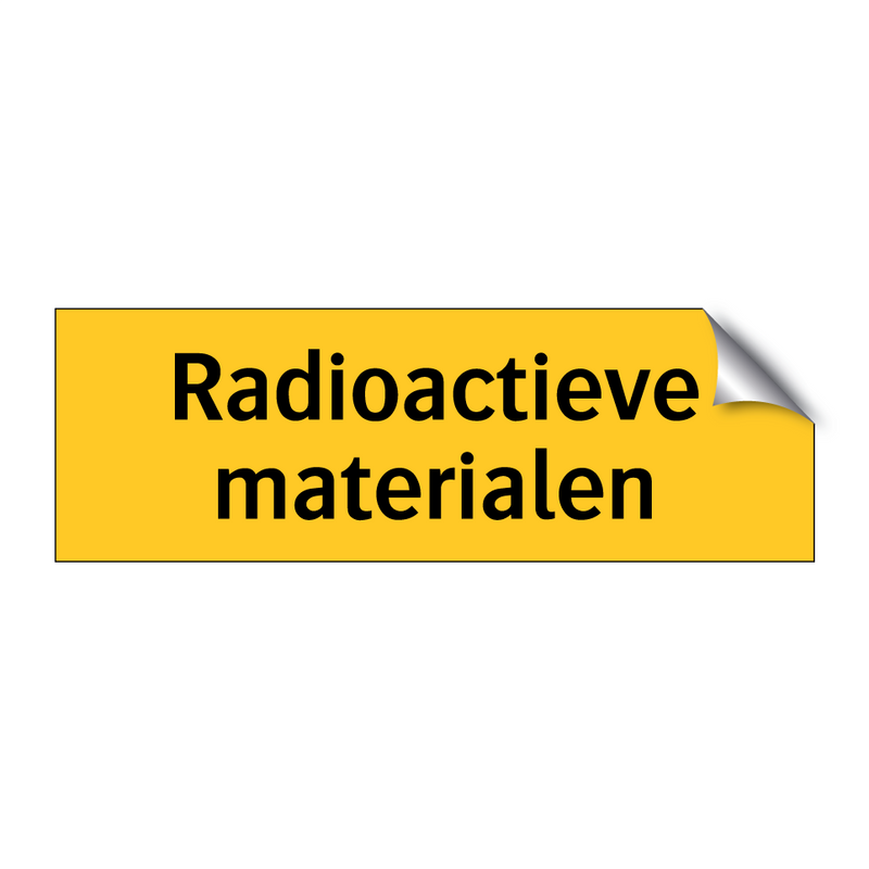 Radioactieve materialen