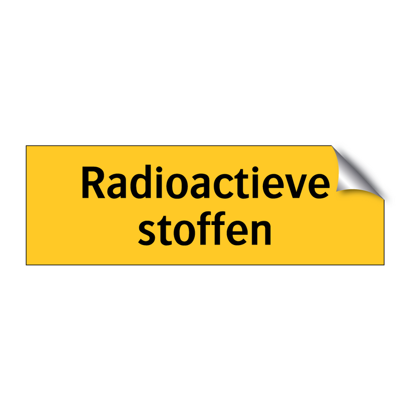Radioactieve stoffen