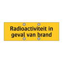 Radioactiviteit in geval van brand