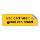 Radioactiviteit in geval van brand
