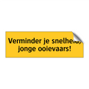 Verminder je snelheid, jonge ooievaars!