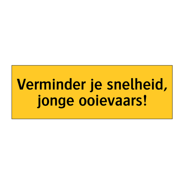 Verminder je snelheid, jonge ooievaars!