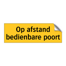 Op afstand bedienbare poort