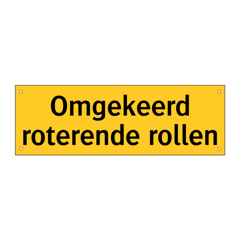 Omgekeerd roterende rollen