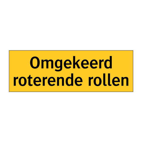 Omgekeerd roterende rollen