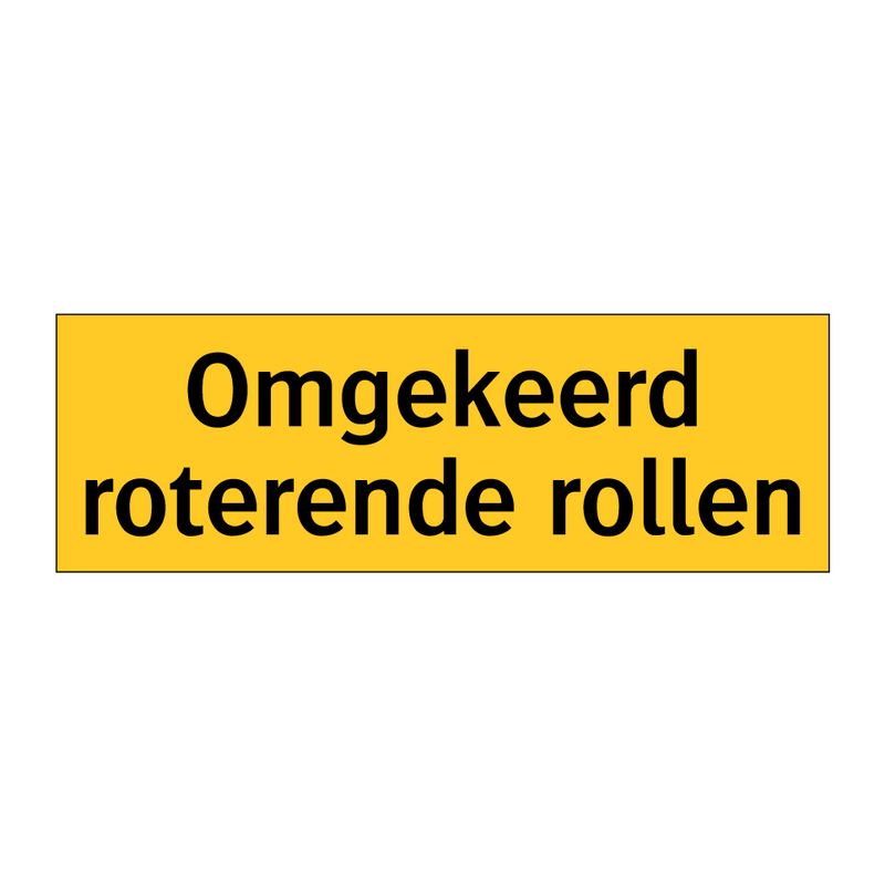 Omgekeerd roterende rollen