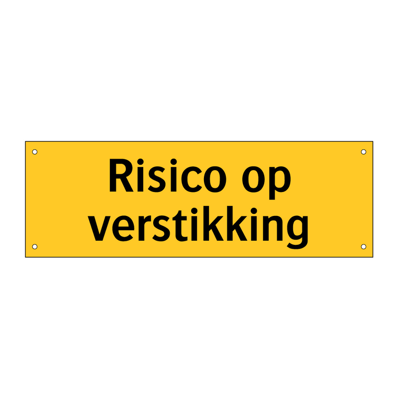 Risico op verstikking