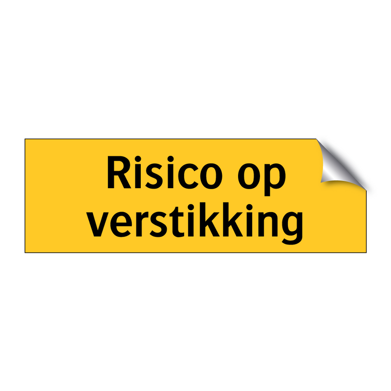 Risico op verstikking