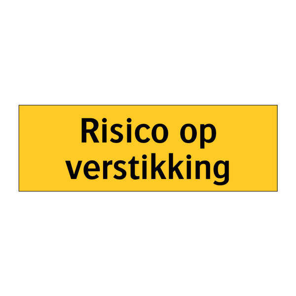Risico op verstikking