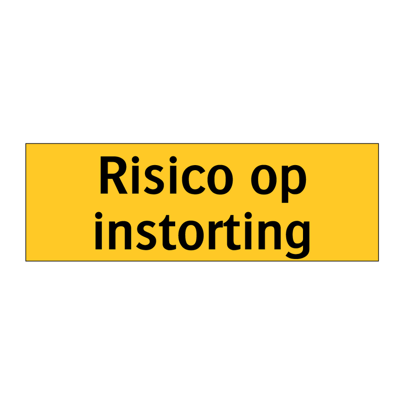 Risico op instorting
