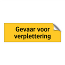 Gevaar voor verplettering