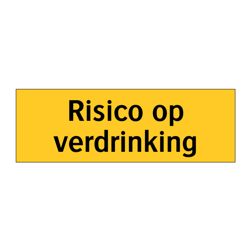 Risico op verdrinking
