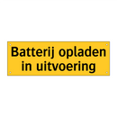 Batterij opladen in uitvoering