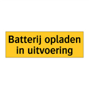 Batterij opladen in uitvoering