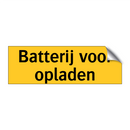 Batterij voor opladen