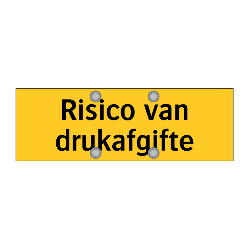 Risico van drukafgifte