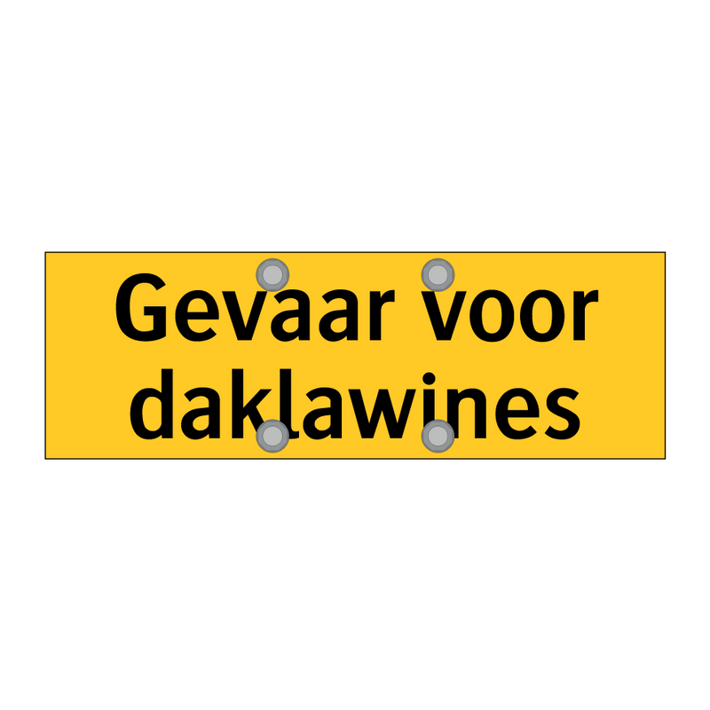 Gevaar voor daklawines