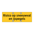 Risico op sneeuwval en ijspegels