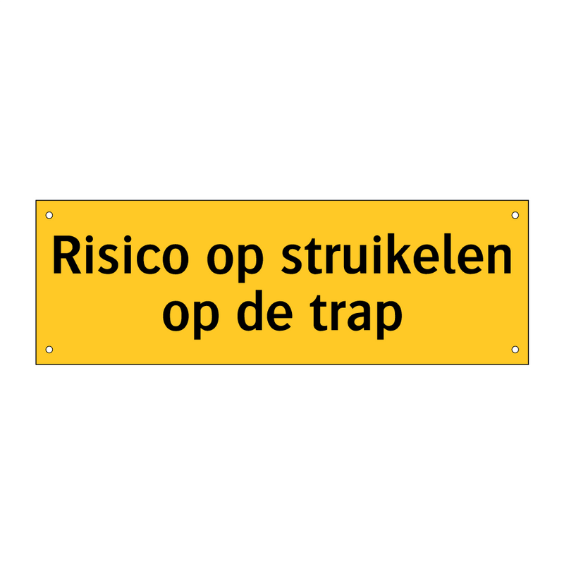 Risico op struikelen op de trap