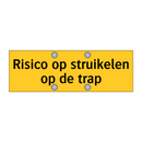 Risico op struikelen op de trap