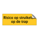 Risico op struikelen op de trap