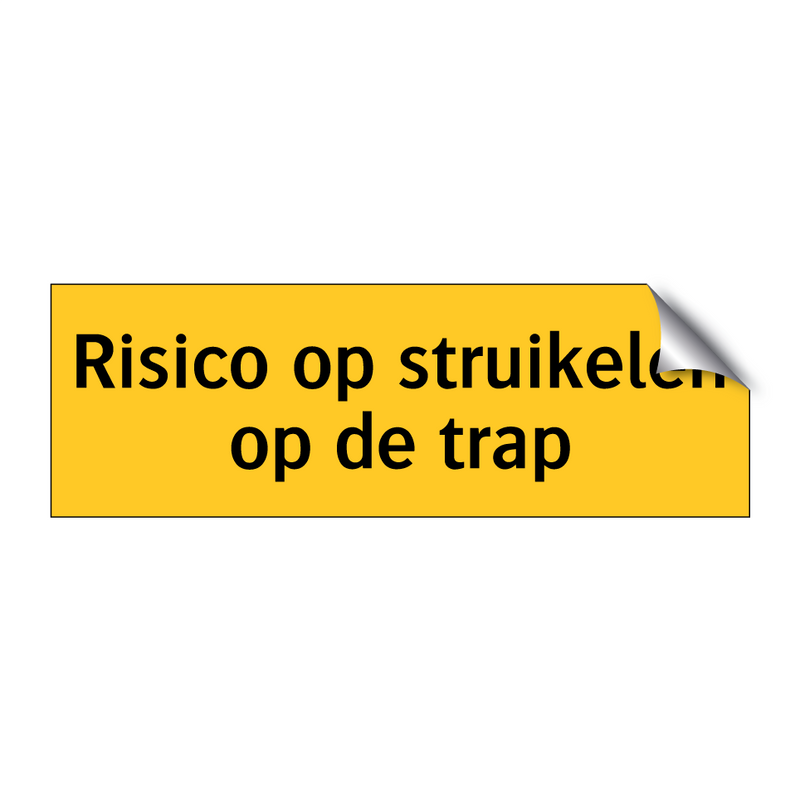 Risico op struikelen op de trap