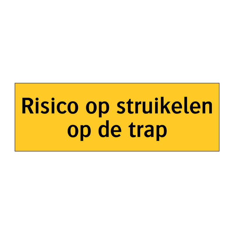 Risico op struikelen op de trap