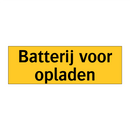 Batterij voor opladen