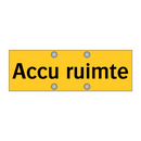 Accu ruimte