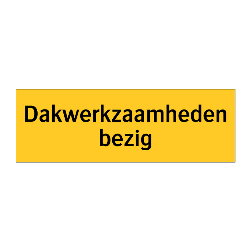 Dakwerkzaamheden bezig