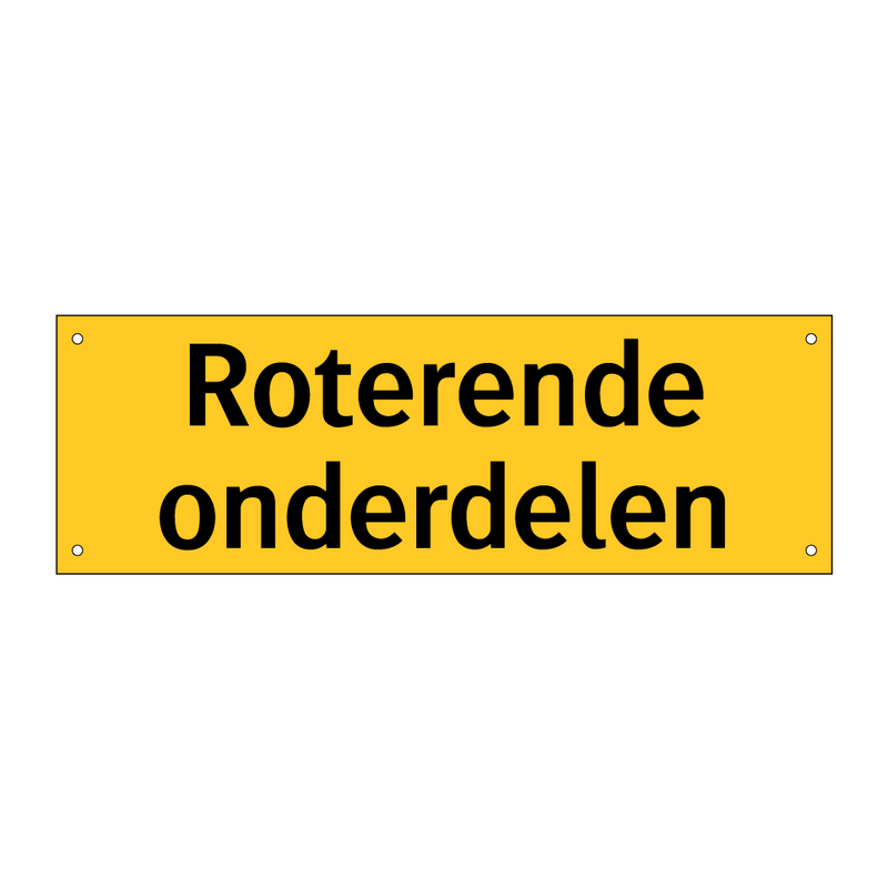 Roterende onderdelen