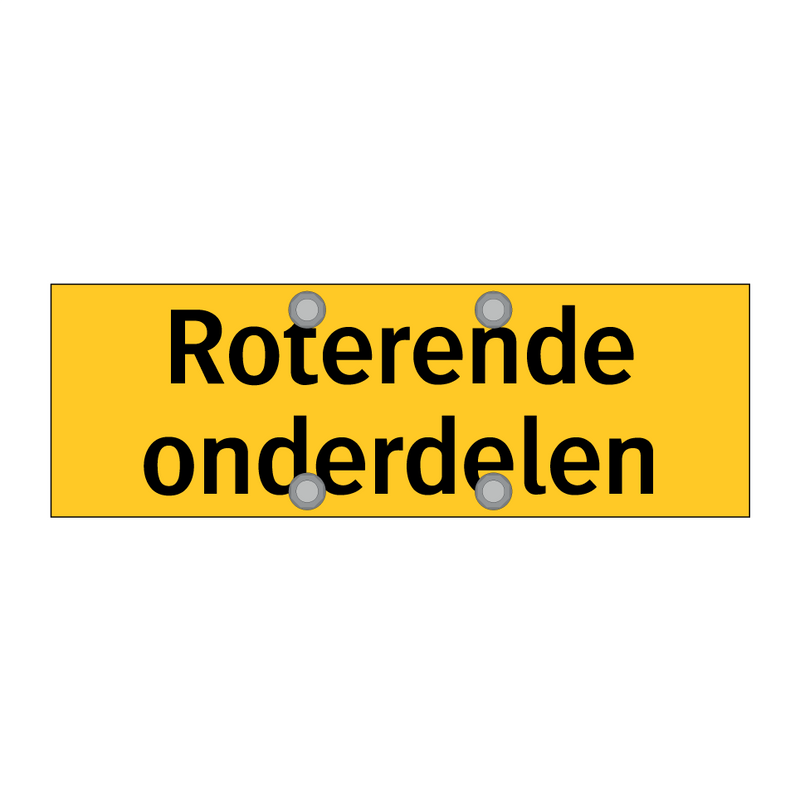 Roterende onderdelen